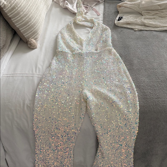 Show Me Your MuMu Multicolor Studio Halter Jumpsuit - Picture 3 of 3